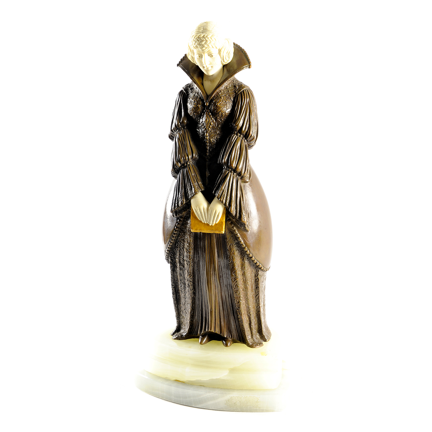 EXQUISITA FIGURA CRISOELEFANTINA. EXQUISITA FIGURA CRISOELEFANTINA.
