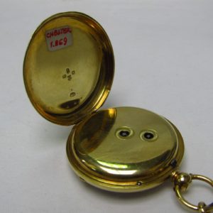 Fabricación Inglesa. Reloj de Bolsillo para caballero, lepine. Año 1869.