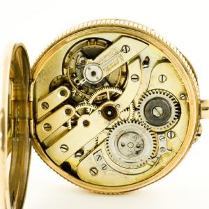 Fabricación Suiza. Reloj de Bolsillo para caballero, lepine y remontoir. Ca. 1880.