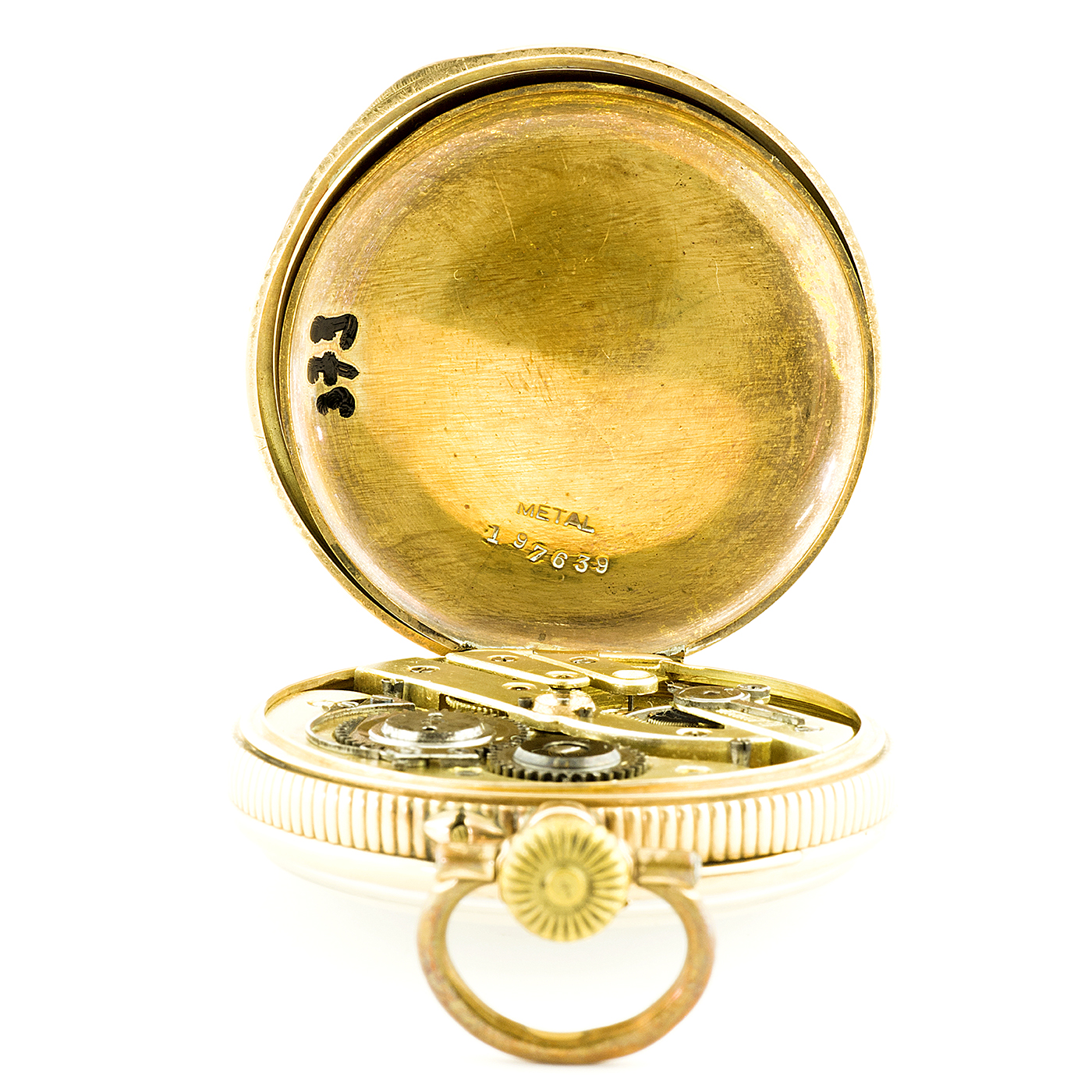 Fabricación Suiza. Reloj de Bolsillo para caballero, lepine y remontoir. Ca. 1880. Fabricación Suiza. Reloj de Bolsillo para caballero, lepine y remontoir. Ca. 1880.