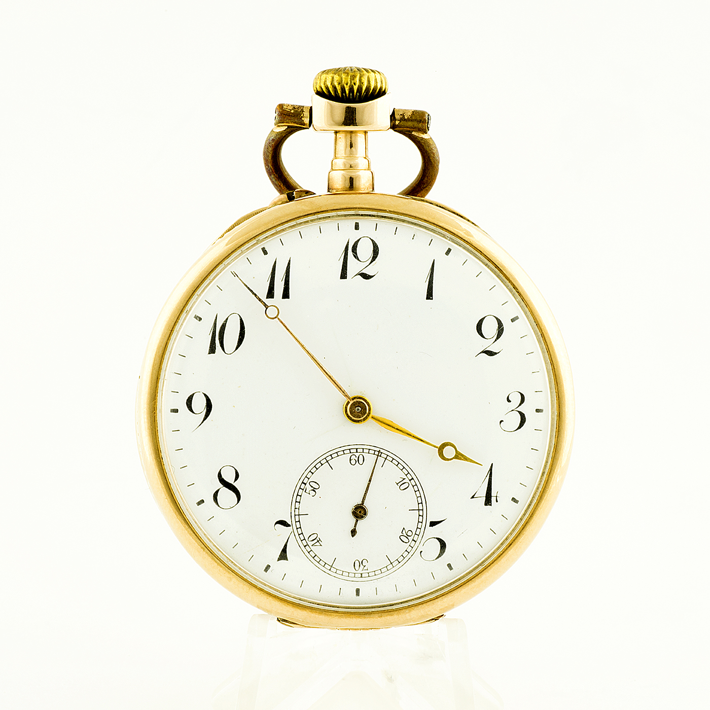 Fabricación Suiza. Reloj de Bolsillo para caballero, lepine y remontoir. Ca. 1880.