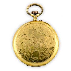 Fabricante Suizo - Reloj de Bolsillo, Lepine y Remontoir. Oro 18k. Finales s. XX.