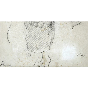 FEDERIC LLOVERAS. Dibujo a Lápiz. ""Retrato de Dama"