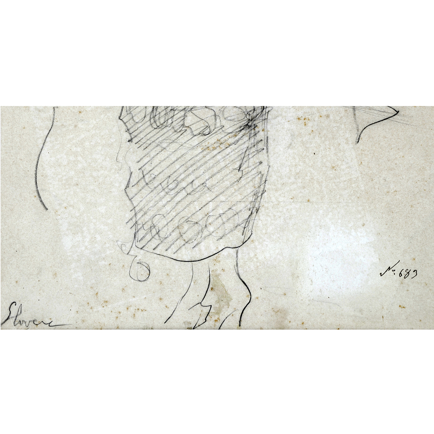 FEDERIC LLOVERAS. Dibujo a Lápiz. ""Retrato de Dama" FEDERIC LLOVERAS. Dibujo a Lápiz. ""Retrato de Dama"