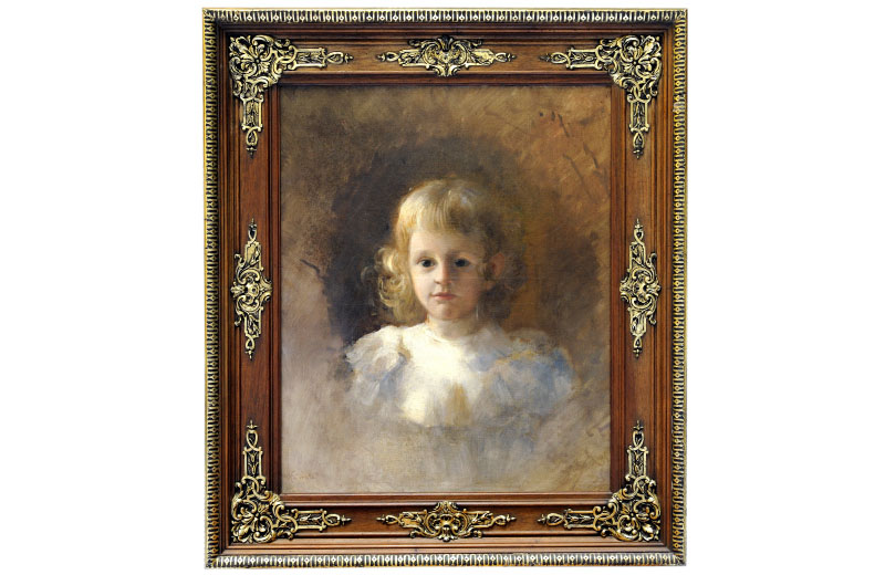 FERNANDO PERALTA DEL CAMPO. Óleo sobre lienzo. “Retrato Infantil” FERNANDO PERALTA DEL CAMPO. Óleo sobre lienzo. “Retrato Infantil”