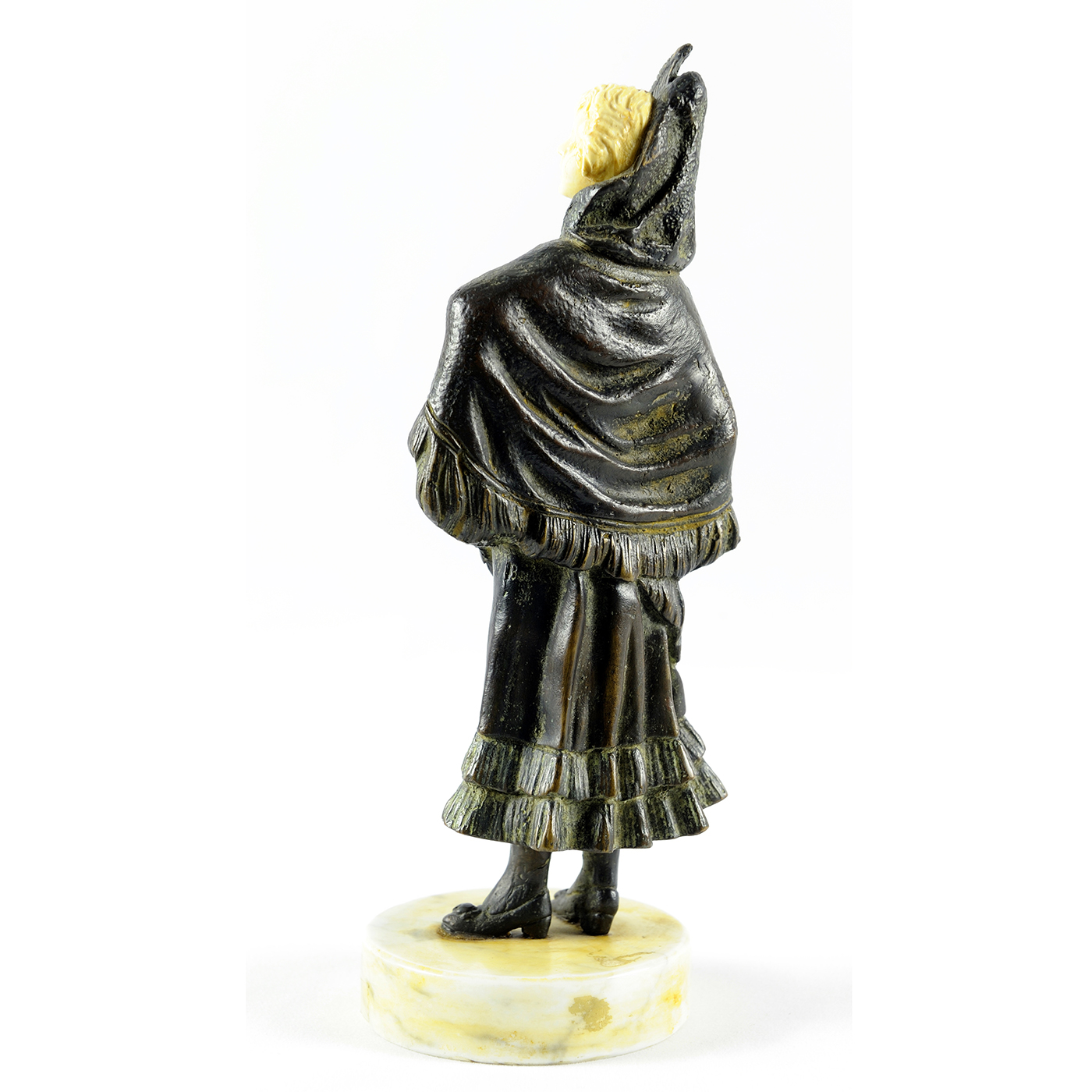 FIGURA CRISOELEFANTINA EN BRONCE. FIGURA CRISOELEFANTINA EN BRONCE.