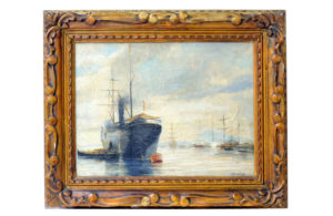 Firmado MEIFRÉN, 1887. Óleo sobre lienzo. ""Marina"