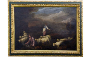 FRANCISCO DE ANTOLINEZ Y SARABIA. Óleo sobre lienzo. ""Escena Bíblica"