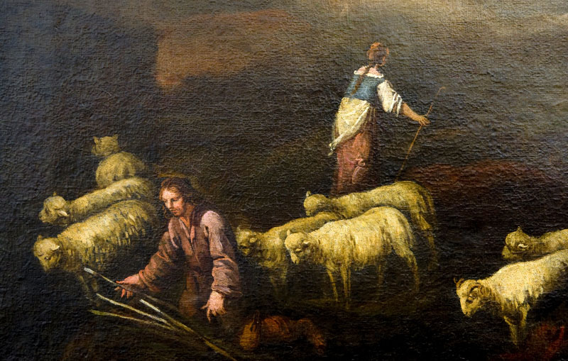 FRANCISCO DE ANTOLINEZ Y SARABIA. Óleo sobre lienzo. ""Escena Bíblica" FRANCISCO DE ANTOLINEZ Y SARABIA. Óleo sobre lienzo. ""Escena Bíblica"