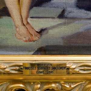 FRANCISCO RODRÍGUEZ SÁNCHEZ CLEMENT. Óleo sobre Lienzo. "El Juicio de Friné".