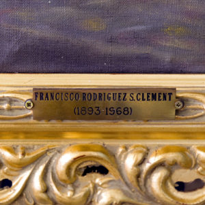 FRANCISCO RODRÍGUEZ SÁNCHEZ CLEMENT (SANCLEMENT). Óleo sobre Lienzo. "Odalisca".