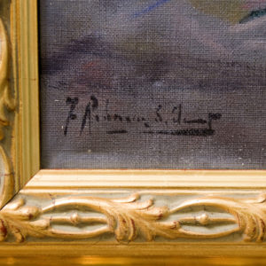 FRANCISCO RODRÍGUEZ SÁNCHEZ CLEMENT (SANCLEMENT). Óleo sobre Lienzo. "Odalisca".