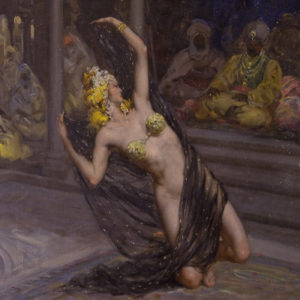 FRANCISCO RODRÍGUEZ SÁNCHEZ CLEMENT (SANCLEMENT). Óleo sobre Lienzo. "Odalisca".