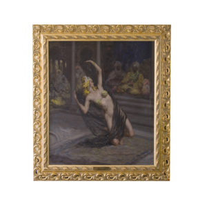 FRANCISCO RODRÍGUEZ SÁNCHEZ CLEMENT (SANCLEMENT). Óleo sobre Lienzo. "Odalisca".
