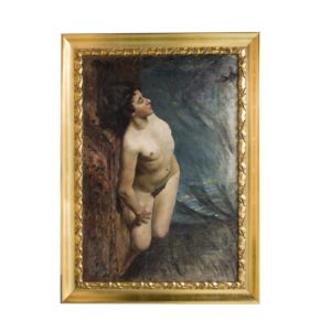 FRANCISCO SORIA AEDO. Óleo sobre Lienzo. "Desnudo"