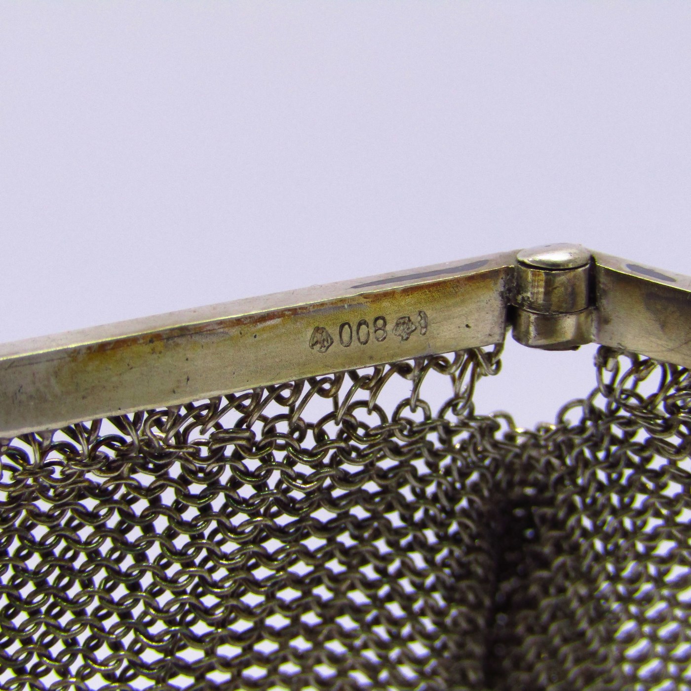 Franz Bahner. Bolso de noche en malla de plata. Düsseldorf, ca. 1895 Franz Bahner. Bolso de noche en malla de plata. Düsseldorf, ca. 1895