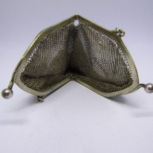 Franz Bahner. Bolso de noche en malla de plata. Düsseldorf, ca. 1895