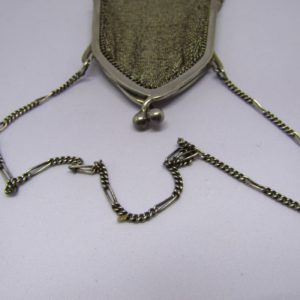 Franz Bahner. Bolso de noche en malla de plata. Düsseldorf, ca. 1895
