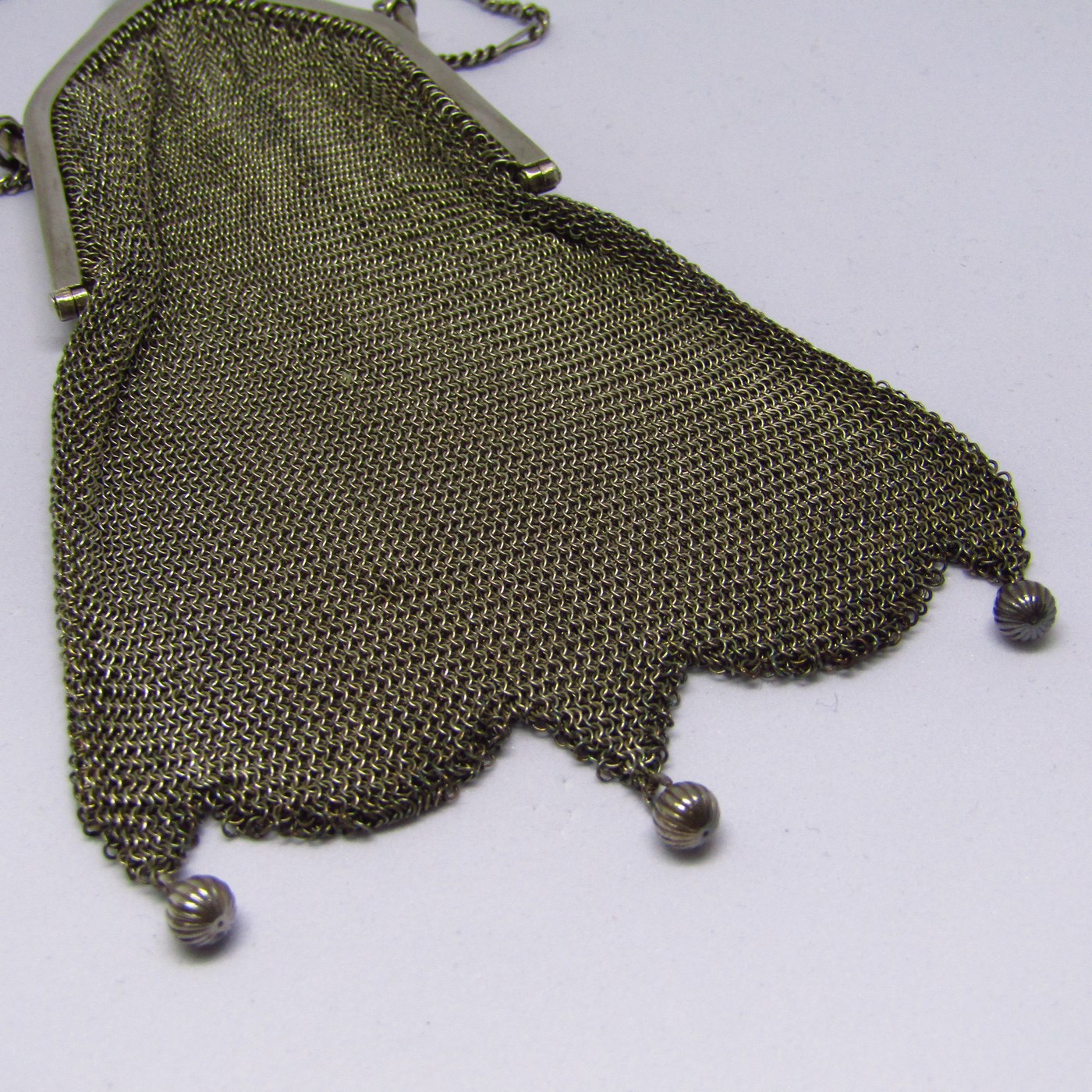 Franz Bahner. Bolso de noche en malla de plata. Düsseldorf, ca. 1895 Franz Bahner. Bolso de noche en malla de plata. Düsseldorf, ca. 1895