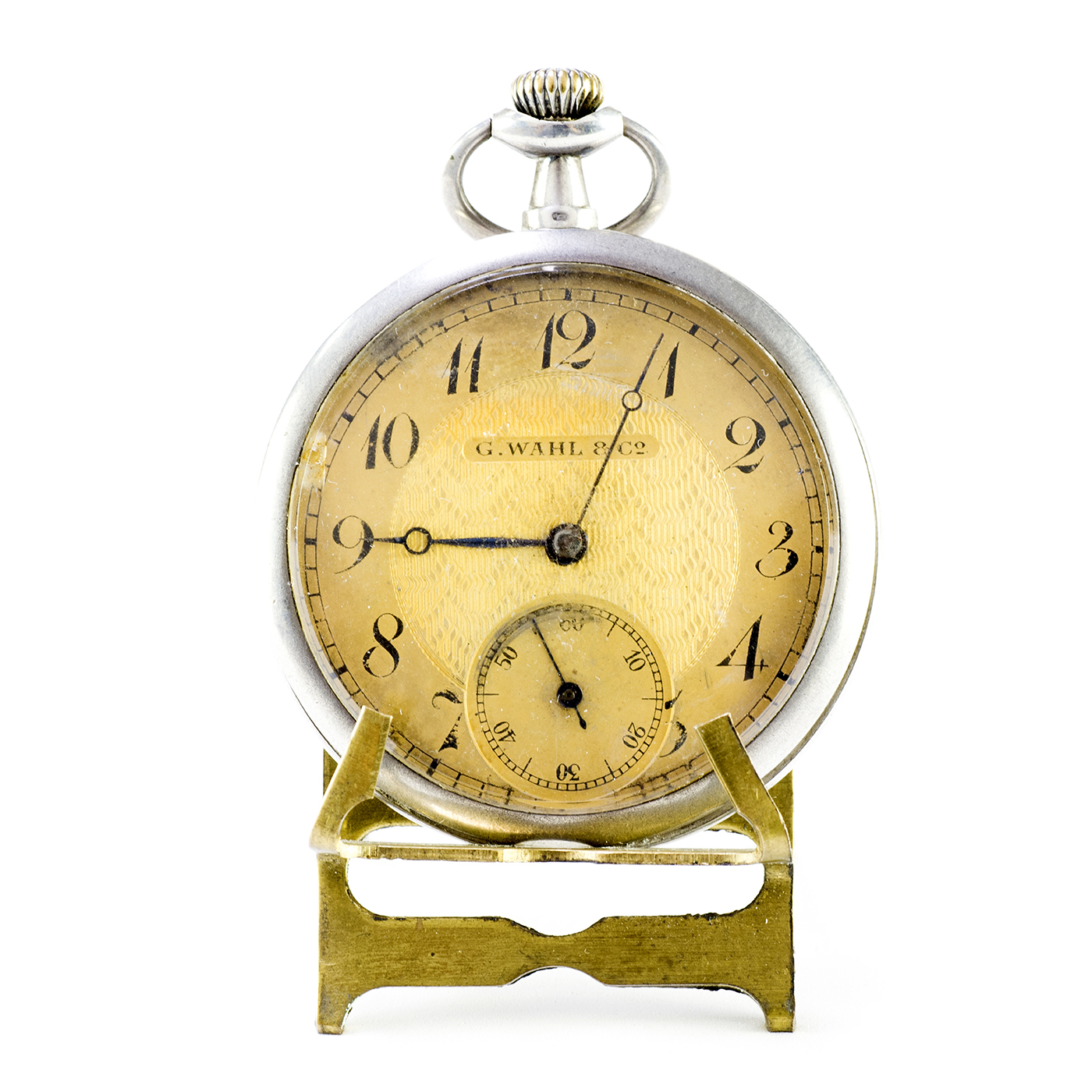 G. WAHL & Co. Reloj de bolsillo, lepine y remontoir. Suiza, ca. 1900.