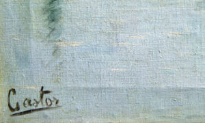 GASTOR. ESCUELA ESPAÑOLA SIGLO XIX. Óleo sobre lienzo.