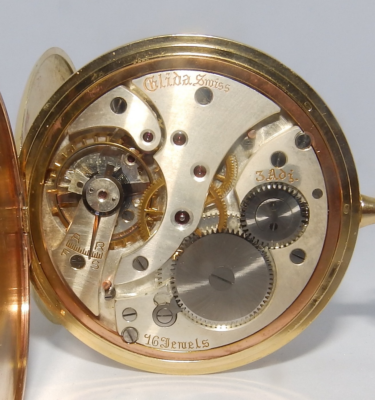 Glida, Suiza. Reloj de Bolsillo Saboneta y remontoir. Ca. 1900 Glida, Suiza. Reloj de Bolsillo Saboneta y remontoir. Ca. 1900