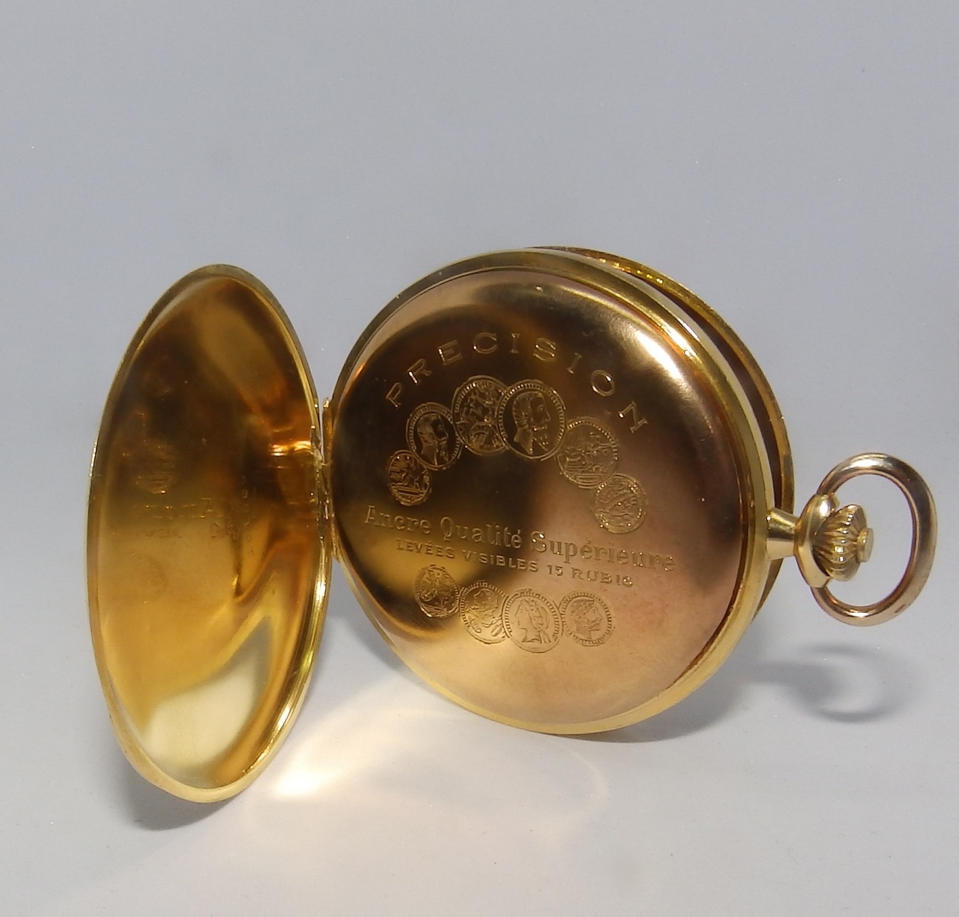 Glida, Suiza. Reloj de Bolsillo Saboneta y remontoir. Ca. 1900 Glida, Suiza. Reloj de Bolsillo Saboneta y remontoir. Ca. 1900