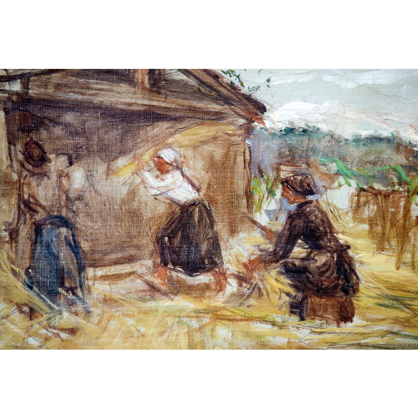 GONZALO BILBAO MARTÍNEZ. Óleo sobre Lienzo. "Campesinas". GONZALO BILBAO MARTÍNEZ. Óleo sobre Lienzo. "Campesinas".