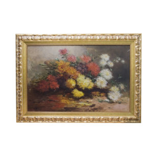GONZALO BILBAO MARTÍNEZ. Óleo sobre lienzo. ""Estudio de Flores"