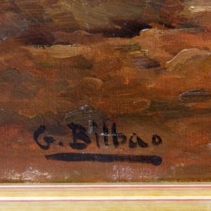 GONZALO BILBAO MARTÍNEZ. Óleo sobre lienzo. ""Estudio de Flores"