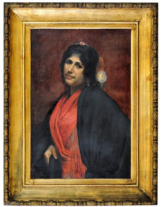 GONZALO BILBAO MARTÍNEZ. Óleo sobre lienzo. ""Gitana"