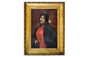 GONZALO BILBAO MARTÍNEZ. Óleo sobre lienzo. ""Gitana"