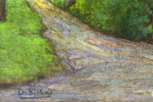 GONZALO BILBAO MARTÍNEZ. Óleo sobre lienzo. ""Jardín"