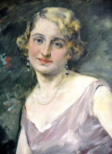 GONZALO BILBAO MARTÍNEZ. Óleo sobre lienzo. ""Retrato de dama"