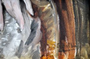 GONZALO BILBAO MARTÍNEZ. Óleo sobre lienzo. ""Retrato de dama"
