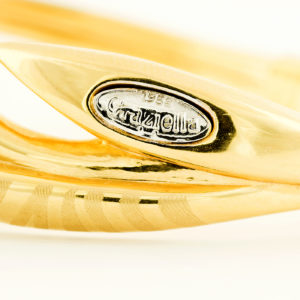 Graziella-1958. Juego de Pulsera y Sortija en Oro de 18k de diseño Italiano.