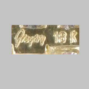 Gregory. Broche de Oro de 18k. Con 82 Diamantes Naturales, talla Brillante, de 3,81 ct. (F-G/VVS)