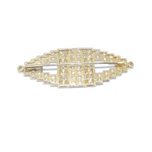Gregory. Broche de Oro de 18k. Con 82 Diamantes Naturales, talla Brillante, de 3,81 ct. (F-G/VVS)