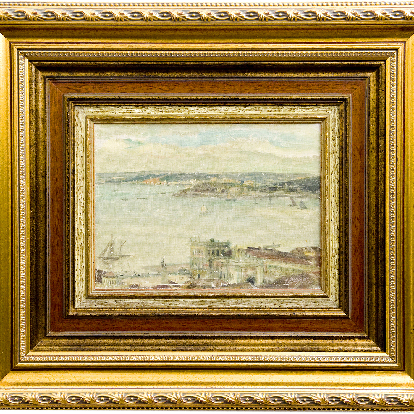 GUILLERMO VARGAS RUIZ. Óleo sobre tabla. "Rio Tajo" GUILLERMO VARGAS RUIZ. Óleo sobre tabla. "Rio Tajo"
