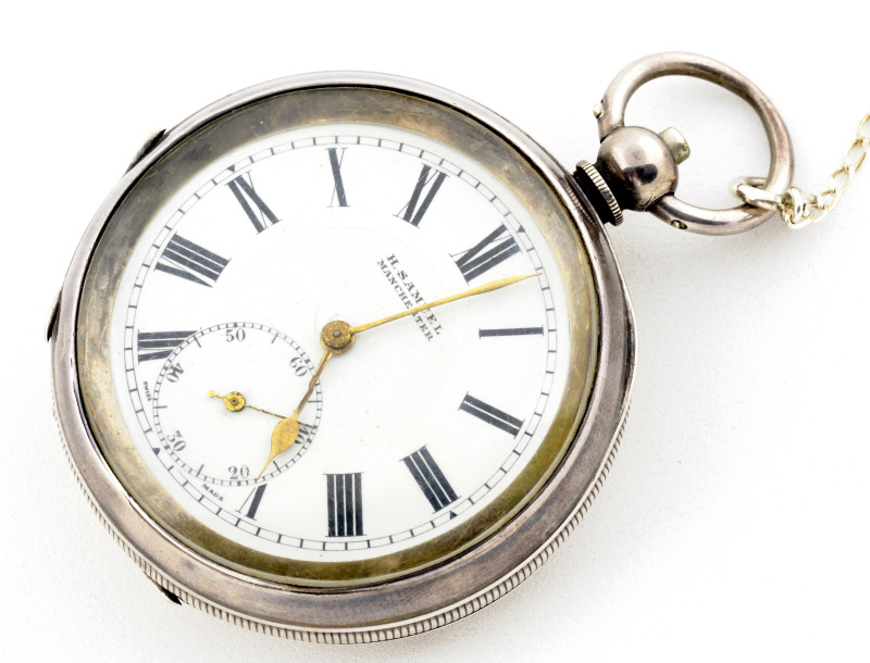 H. SAMUEL. Reloj de bolsillo, lepine. Manchester, ca. 1880.