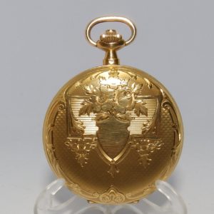 HALCON (Suiza). Reloj de Bolsillo, saboneta y remontoir. Oro 18k. Ca. 1900.