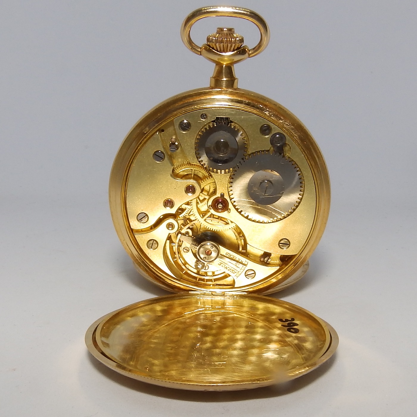 HALCON (Suiza). Reloj de Bolsillo, saboneta y remontoir. Oro 18k. Ca. 1900.