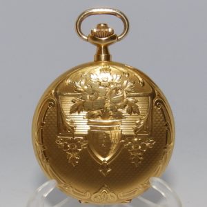 HALCON (Suiza). Reloj de Bolsillo, saboneta y remontoir. Oro 18k. Ca. 1900.