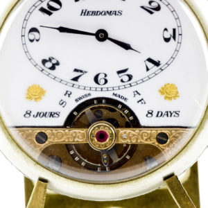 HEBDOMAS. Reloj de Bolsillo, Lepine, remontoir, Ocho días Cuerda. Suiza, ca. 1900
