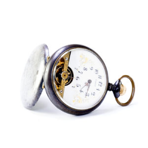 HEBDOMAS. Reloj de Bolsillo, Lepine, remontoir, Ocho días Cuerda. Suiza, ca. 1900