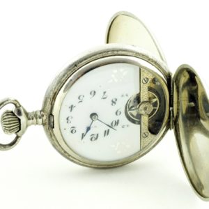 HEBDOMAS, Suiza, ca. 1915. Reloj de bolsillo 8 DÍAS CUERDA, saboneta y remontoir.