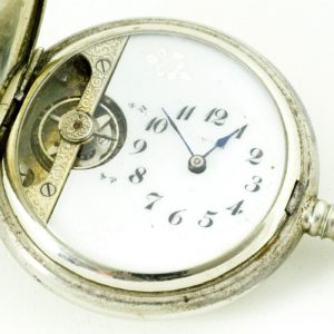 HEBDOMAS, Suiza, ca. 1915. Reloj de bolsillo 8 DÍAS CUERDA, saboneta y remontoir.