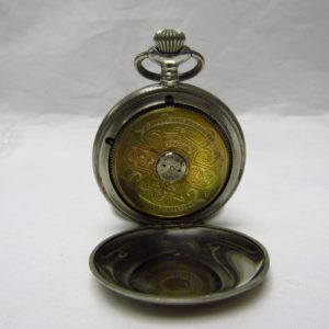HEBDOMAS, Suiza, ca. 1915. Reloj de bolsillo 8 DÍAS CUERDA, saboneta y remontoir.