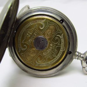 HEBDOMAS, Suiza, ca. 1915. Reloj de bolsillo 8 DÍAS CUERDA, saboneta y remontoir.