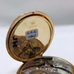 Hopkins & Hopkins, Dublin. Reloj de bolsillo, saboneta y remontoir. Ca. 1903.